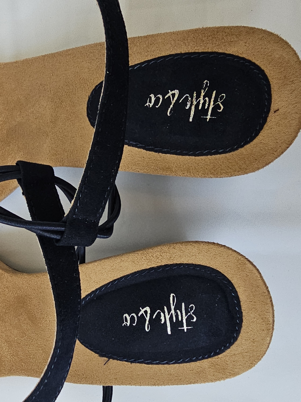 Style & Co. Mulan Wedge Sandals – Navy Blue (T-Strap) - Picture 11 of 16